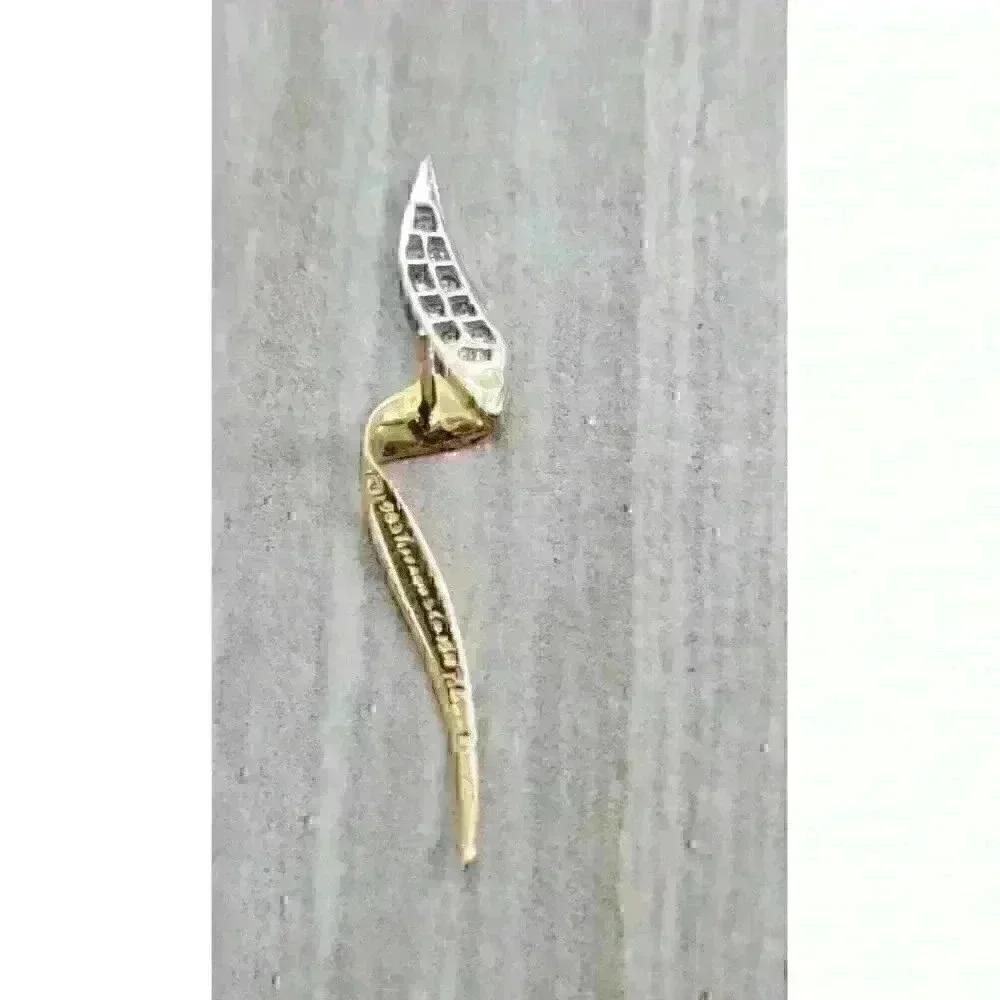 Tiffany & Co Paloma Picasso 18kt Gold Vintage Chrysalis Diamond Earrings - Picture 12 of 12